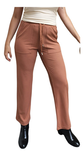 Pantalón Mujer St Marie Mint Poliéster Terracota.