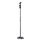 Pedestal Reto Para Microfone Base Redonda Hercules