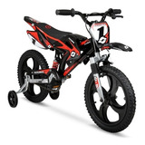 Bicicleta Para Niño 16 Hyper Speed Bike Negra Roja Xtr P