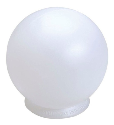 Tulipa Bola Globo Lustre Plástico Ventilador Teto Cor Branco Liso