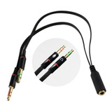 Cabo Adaptador P3 Femea (combo)2x P2 Macho Audio Mic Headse7