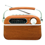 Parlante Audiopro Radio Retro Portátil Bluetooth