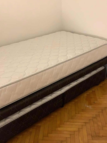 Diván Cama Ergo T 1 1/2 Plazas 105 X 200 Cm Con Respaldar