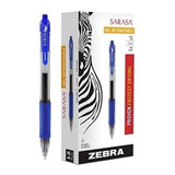 Boligrafo Zebra Mini Z-grip Retractil 1.0mm Azul C/12pza /vc