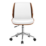 Silla De Oficina Escritorio Blanca O Negra Premium Madera 