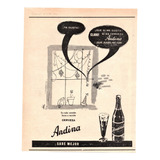 Cerveza Andina Antiguo Aviso Publicitario De 1954