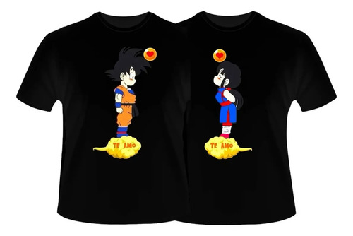 Playeras Parejas Novios Dúo Amor Goku Dragon Ball 14 Febrero