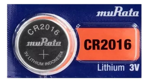 Bateria Botão Cr2016 Murata 01 Un.