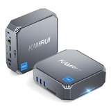 Mini Pc Kamrui Ak2plus Con Windows Windows 11 Pro, Intel Alder Lake-n100, Placa Gráfica Intel Uhd Graphics, Memoria Ram De 16gb Y Capacidad De Almacenamiento De 512gb - 12v Color Gris