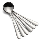 Juego De Cucharas De Postre De Acero Inoxidable De 6 Cuchara