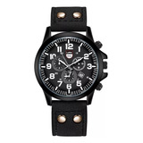 Reloj Caballero Para Hombre Original Casual Cuero Correa 1