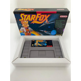 Snes Star Fox Com Caixa E Berço Original Super Nintendo