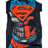 Playera Supermán-bizarro Capa En Espalda 