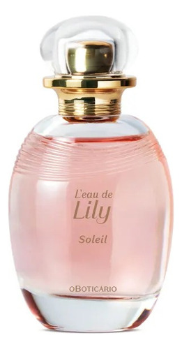 Perfume Feminino L'eau De Lily Soleil 75ml Boticario Fragrância Delicada Mulher Novela Renascer  Presente 