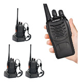 Walkie Talkies Radio Telefono Usb 888s X3 30km