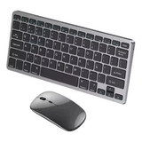 Teclado Inalámbrico Bluetooth Recargable Con Mouse Kit Weibo