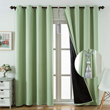 100 Blackout Curtains Panels With 2 Tiebacks  52 X 96 A...