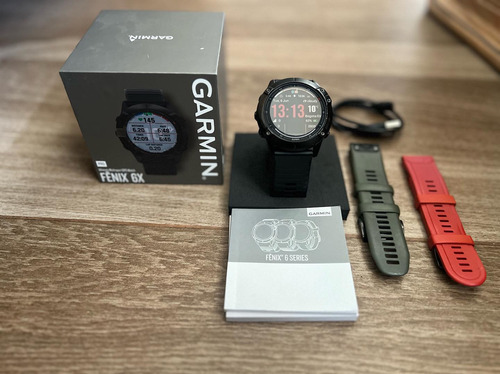 Garmin Fénix 6x Pro Con Su Respectiva Caja Cargador Origina