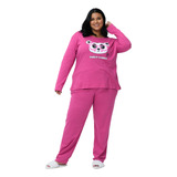 Conjunto Pijama Inverno Extra Plus Size Sweet Panda