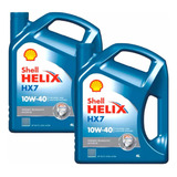 Aceite Shell Helix 10w40 Hx7 Semi Sintetico 8 Litros