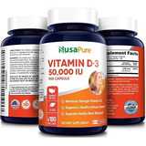 Extra Vitamin D3 1250mcg 50.000ui 180caps Sist. Inmunológico
