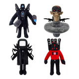 Inodoro Con Altavoz Skibidi Plush Doll Titan De 4 Piezas