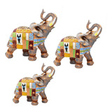 Elefante Gris Persa X 3 Decoración Dayoshop