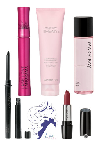 Set Maquillaje-mary Kay- Piel Normal A Seca - Labial En Gel