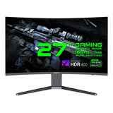 Monitor Gamemax Gamer 27 Curvo 2,5k Qhd 165hz Freesynk Gsync