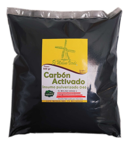 Carbón Activado En Polvo 046 X 500gr - g a $42