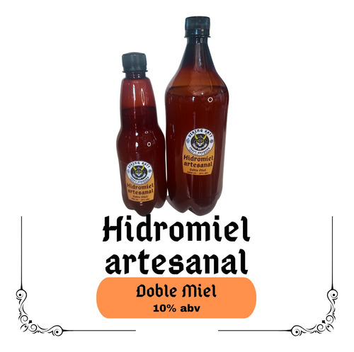 Hidromiel Artesanal - Doble Miel 1litro 10%abv