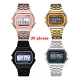 Reloj Mayoreo Dama Caballero Metal Mujer Hombre 20 Piezas