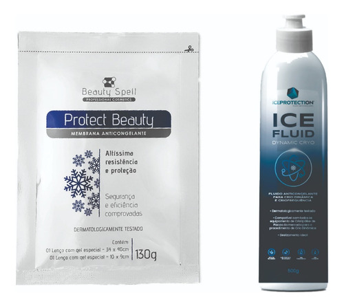 Kit 10 Mantas Criolipólise E 1 Gel Anticongelante Ice Fluid