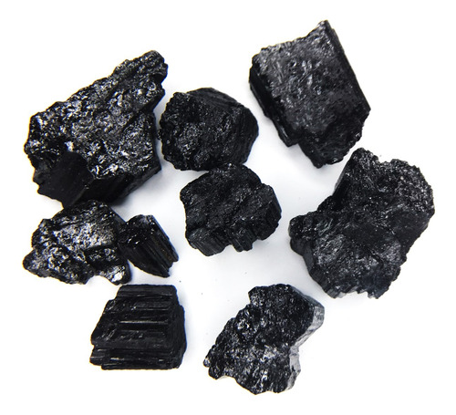 Piedra Turmalina Negra Premium En Bruto 100gr