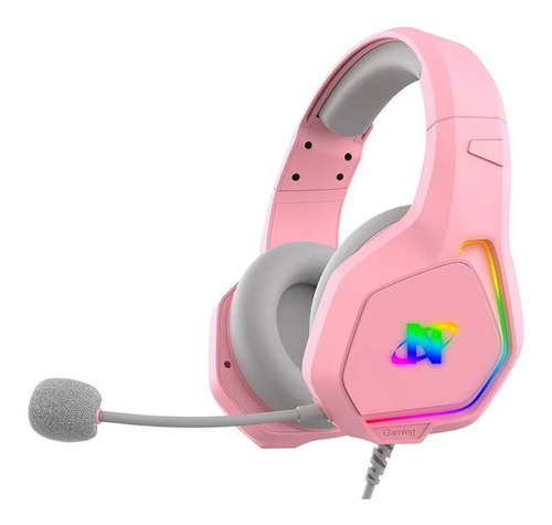 Ovansu Auricular Microfono Rosado Rgb Os-aug850p Ps4 Pc Game