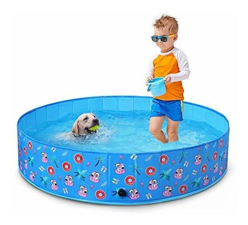 Toozey - Piscina Para Perros De Plã¡stico Antideslizante Par