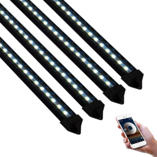 04 Luminárias 80cm Led Cores Para Aquário Com Duplo Wifi