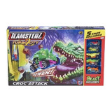 Pista Teamsterz Curva +5 Auto Beast Machines Cocodrilo 14124