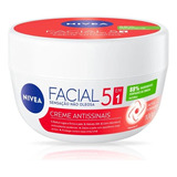 Kit 3 Cremes Facial Nivea Antissinais 5 Em 1 Não Oleosa 100g