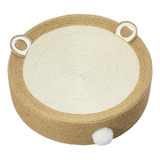 Sisal Gato Arranhando Placa Gato Scratch Pad Bege Marrom