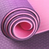 Yoga Mat Tpe 6 Mm Bicolor Ecologico Color Rosa Claro