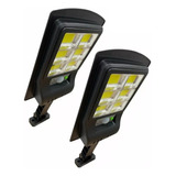 Pack 2 Foco Exterior Iluminación Solar Foco Sensor Led 110w