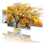 Quadro Decorativo Sala Quarto Paisagem Arvore Ipê Amarelo Cor Padrão Cor Da Armação N/d