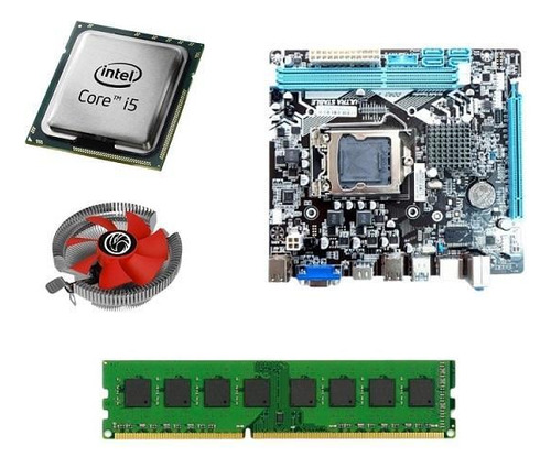 Kit Pl Mãe H61 + Processador I5 3470s + Memoria 8 Gb Ddr3 +