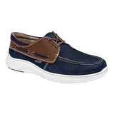 Zapato Dockers D211642 Casual Náutico Nobuck Azul Marino 