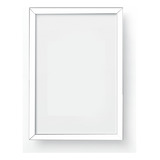 Quadro Moldura 60x40 C/ Vidro Moldura Laqueada Cor Branco