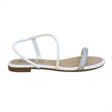 Sandalia Rasteira Feminino Adulto Mississipi Mi351 New White