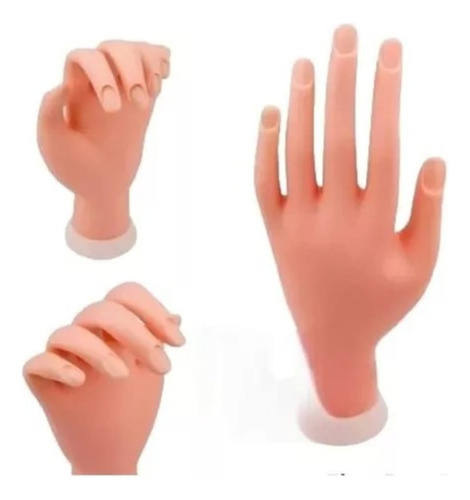 Mano Flexible Para Practica Manicura Uñas Esculpidas