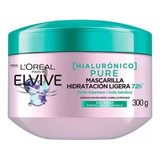 Crema De Tratamiento Loreal Elvive Hialuronico Pure 300 Gr