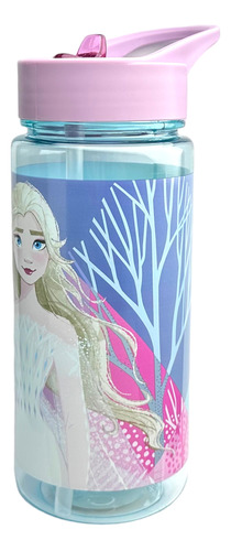 Botella Niñas Con Bombilla Frozen Disney 500ml